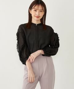 SHIPS / シップス シャツ・ブラウス | SHIPS Colors:〈手洗い可能〉ブライト シアー ローン フリルスリーブ シャツ◇