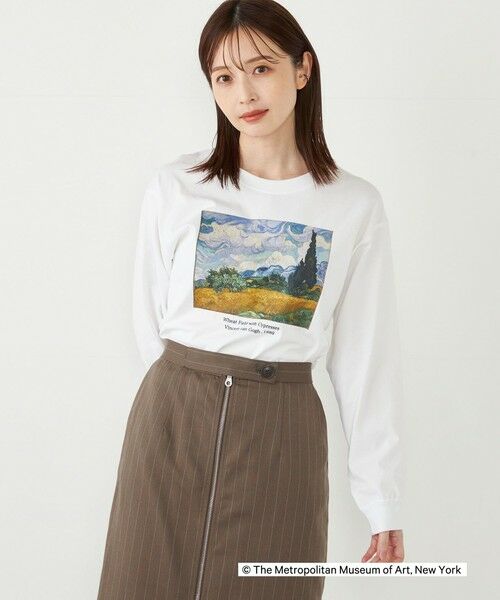 SHIPS for women / シップスウィメン カットソー（半袖以外） | SHIPS Colors:THE MET コラボ ゴッホ アート ロンT | 詳細9