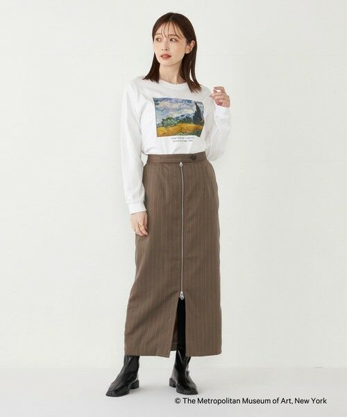 SHIPS for women / シップスウィメン カットソー（半袖以外） | SHIPS Colors:THE MET コラボ ゴッホ アート ロンT | 詳細14