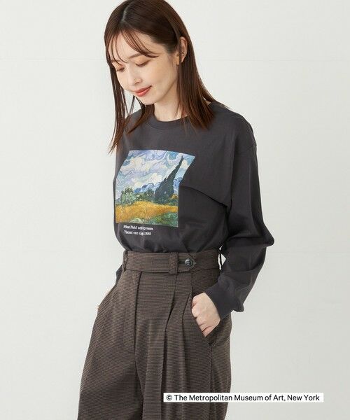 SHIPS for women / シップスウィメン カットソー（半袖以外） | SHIPS Colors:THE MET コラボ ゴッホ アート ロンT | 詳細29