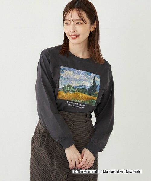 SHIPS for women / シップスウィメン カットソー（半袖以外） | SHIPS Colors:THE MET コラボ ゴッホ アート ロンT | 詳細30