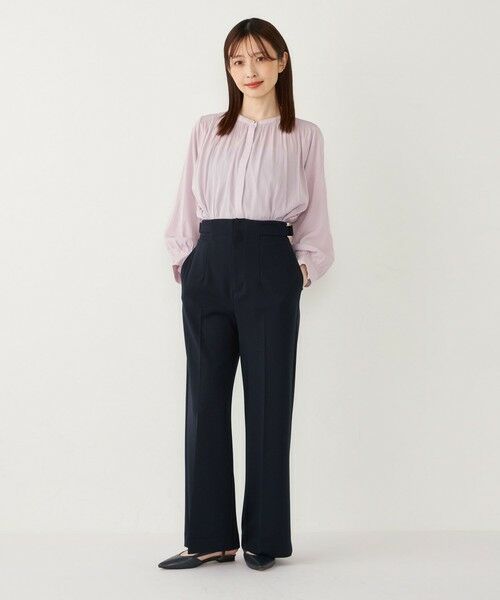 SHIPS for women / シップスウィメン その他パンツ | SHIPS Colors:〈手洗い可能/セットアップ対応可〉ストレッチ ジョーゼット ワイドパンツ | 詳細27