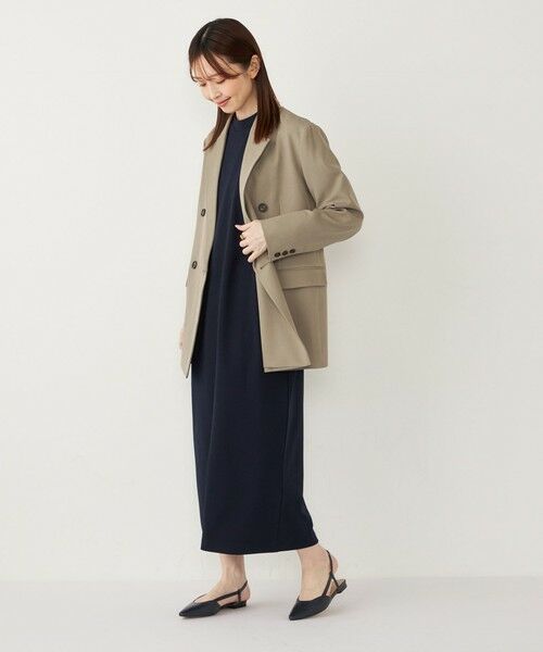 SHIPS for women / シップスウィメン ロング・マキシ丈ワンピース | 《予約》SHIPS Colors:〈手洗い可能〉プリーツスリーブ ジョーゼット ワンピース2◆ | 詳細24