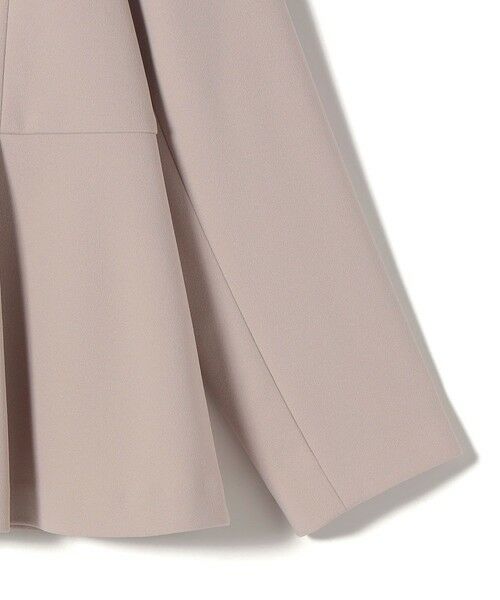 SHIPS / シップス ノーカラージャケット | 《一部追加予約》SHIPS Colors:ストレッチ ジョーゼット ペプラム ジャケット◆ | 詳細13