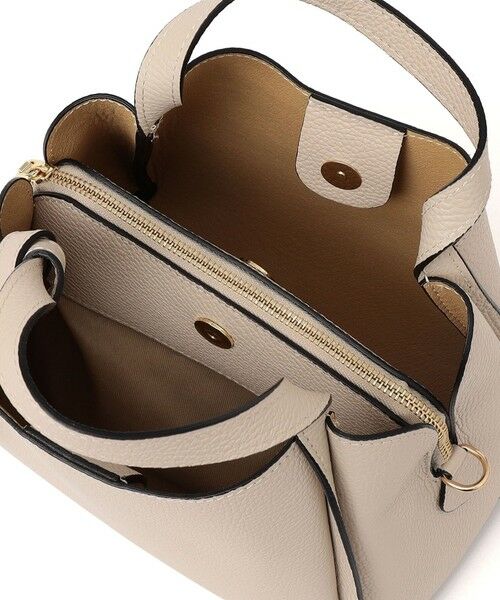 SHIPS / シップス ショルダーバッグ | MILOS: リボン パーテーション レザー トート S | 詳細13