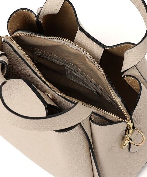 SHIPS / シップス ショルダーバッグ | MILOS: リボン パーテーション レザー トート S | 詳細14