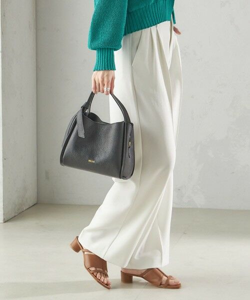 SHIPS / シップス ショルダーバッグ | MILOS: リボン パーテーション レザー トート S | 詳細24