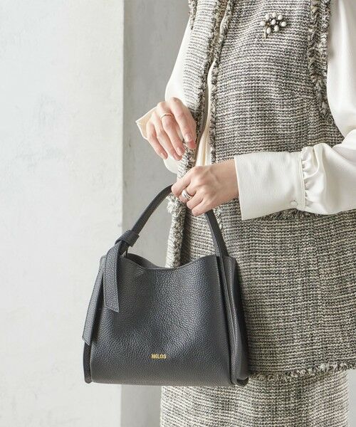 SHIPS / シップス ショルダーバッグ | MILOS: リボン パーテーション レザー トート S | 詳細27