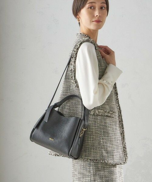 SHIPS / シップス ショルダーバッグ | MILOS: リボン パーテーション レザー トート S | 詳細29