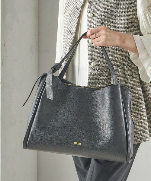 セール】 MILOS: A4 リボン パーテーション レザー トート M