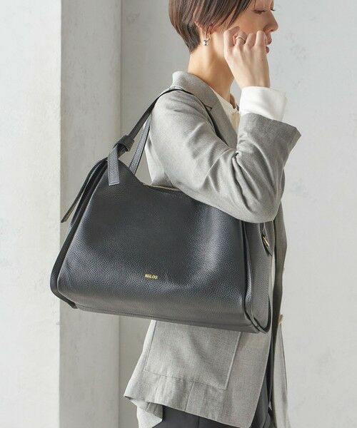 セール】 MILOS: A4 リボン パーテーション レザー トート M （トート