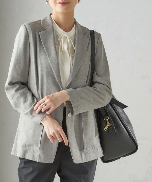 SHIPS / シップス トートバッグ | MILOS: A4 リボン パーテーション レザー トート M | 詳細29