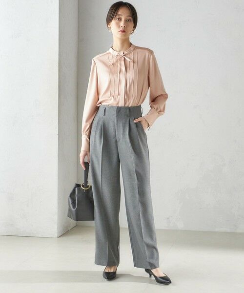 SHIPS / シップス シャツ・ブラウス | 〈手洗い可能〉ハンマー サテン ピンタック ブラウス | 詳細13