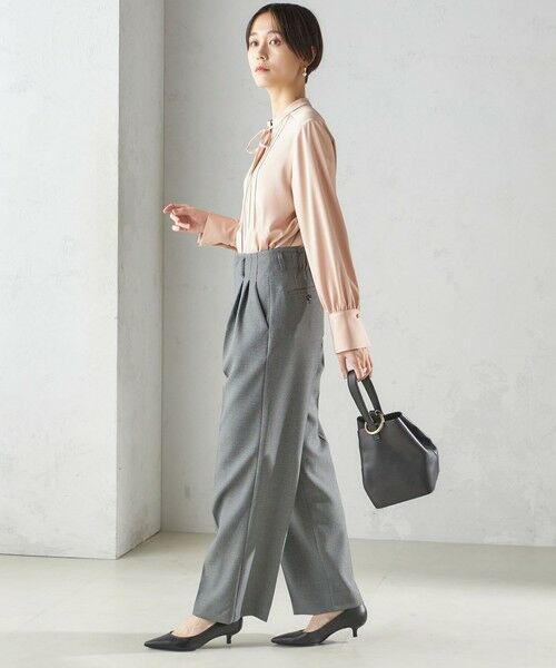 SHIPS / シップス シャツ・ブラウス | 〈手洗い可能〉ハンマー サテン ピンタック ブラウス | 詳細14