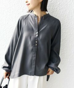 SHIPS / シップス シャツ・ブラウス | 〈手洗い可能〉メタル ボタン シャンブレー ブラウス