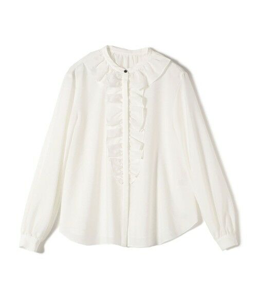 SHIPS / シップス シャツ・ブラウス | 〈手洗い可能〉エアリー フロント フリル デザイン ブラウス | 詳細12