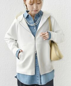 SHIPS / シップス パーカー | 〈洗濯機可能〉ダンボール フーディー ジップ ブルゾン