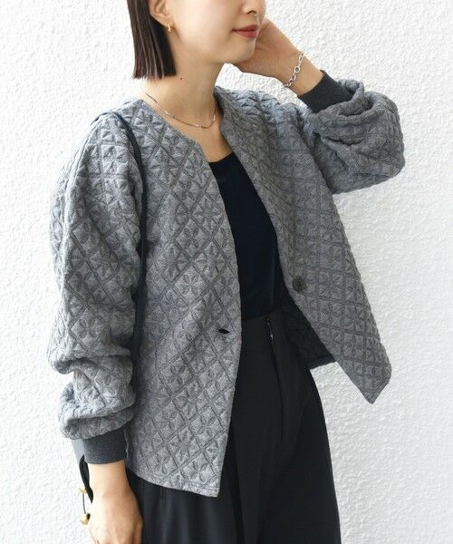 SHIPS / シップス カーディガン・ボレロ | 《一部追加予約》【WEB限定】〈手洗い可能〉キルティング ジャカード カーディガン | 詳細26