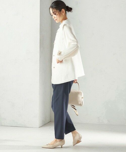 SHIPS / シップス スラックス・ドレスパンツ | 〈手洗い可能〉ダブル クロス パンツ(セレモニー対応可) | 詳細2