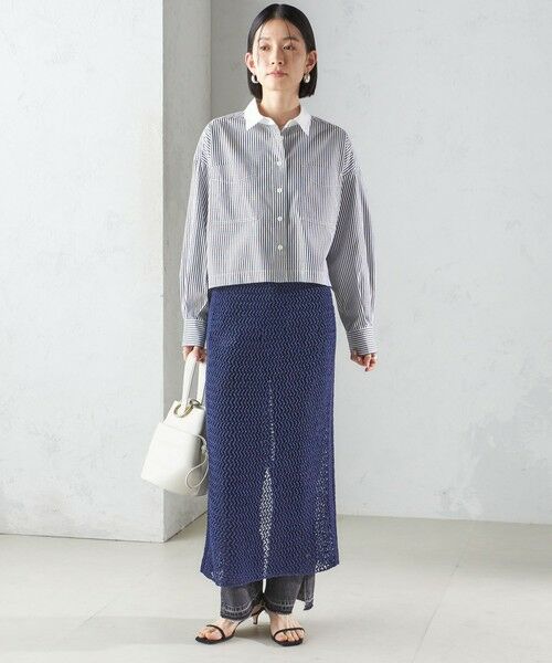 SHIPS / シップス ロング・マキシ丈スカート | LOGAN KNITTING MILLS:〈手洗い可能〉クロシェ スカート | 詳細12