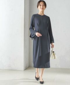 《予約》〈セレモニー対応可〉重ね着 デザイン ダブル クロス ワンピース