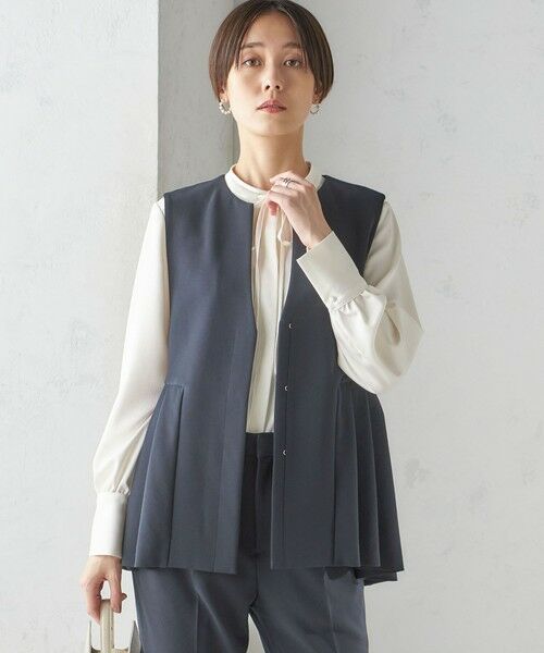 SHIPS / シップス ベスト | ダブル クロス ジレ (セレモニー対応可) | 詳細7