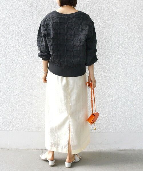 SHIPS / シップス ニット・セーター | 【WEB限定】〈洗濯機可能〉2WAY フラワー ジャカード ハーフ ジップ プルオーバー | 詳細17