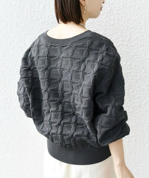 SHIPS / シップス ニット・セーター | 【WEB限定】〈洗濯機可能〉2WAY フラワー ジャカード ハーフ ジップ プルオーバー | 詳細19