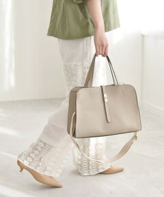 SHIPS / シップス ボストンバッグ | quaranciel: フロントデザイン ボストン トートバッグ（A4対応）