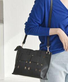 SHIPS / シップス ショルダーバッグ | quaranciel: スクエア メッシュ ショルダー バッグ