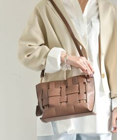 SHIPS / シップス ショルダーバッグ | quaranciel: スクエア メッシュ ショルダー バッグ