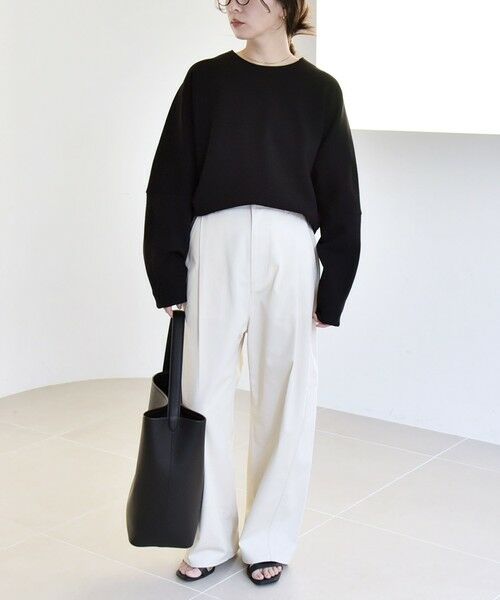 SHIPS / シップス スウェット | quaranciel:〈洗濯機可能〉ポンチ バックジップ ドルマン プルオーバー | 詳細13