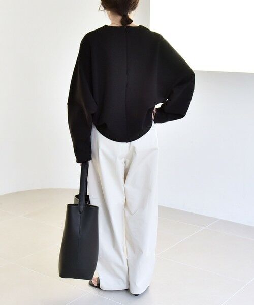 SHIPS / シップス スウェット | quaranciel:〈洗濯機可能〉ポンチ バックジップ ドルマン プルオーバー | 詳細14