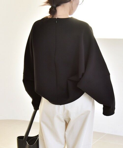 SHIPS / シップス スウェット | quaranciel:〈洗濯機可能〉ポンチ バックジップ ドルマン プルオーバー | 詳細16