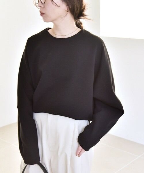 SHIPS / シップス スウェット | quaranciel:〈洗濯機可能〉ポンチ バックジップ ドルマン プルオーバー | 詳細18