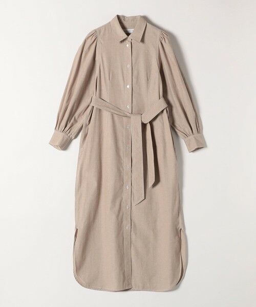 SHIPS / シップス ロング・マキシ丈ワンピース | quaranciel:〈洗濯機可能〉シャンブレー パフ ロング シャツ ワンピース | 詳細8