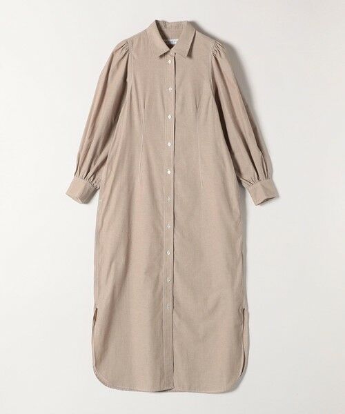 SHIPS / シップス ロング・マキシ丈ワンピース | quaranciel:〈洗濯機可能〉シャンブレー パフ ロング シャツ ワンピース | 詳細10
