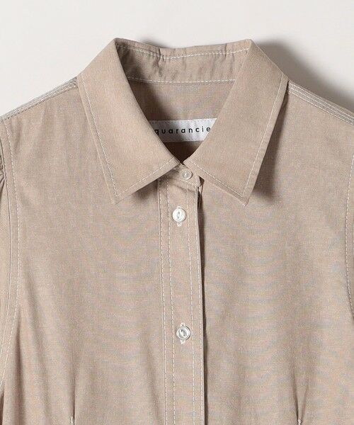 SHIPS / シップス ロング・マキシ丈ワンピース | quaranciel:〈洗濯機可能〉シャンブレー パフ ロング シャツ ワンピース | 詳細11