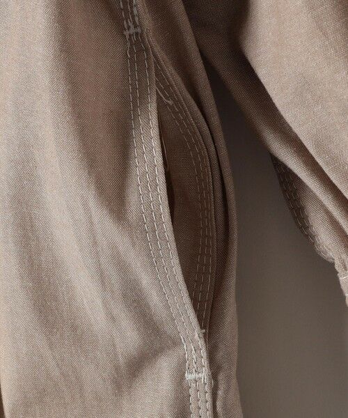 SHIPS / シップス ロング・マキシ丈ワンピース | quaranciel:〈洗濯機可能〉シャンブレー パフ ロング シャツ ワンピース | 詳細12