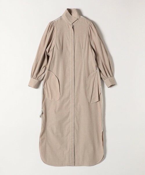 SHIPS / シップス ロング・マキシ丈ワンピース | quaranciel:〈洗濯機可能〉シャンブレー パフ ロング シャツ ワンピース | 詳細16