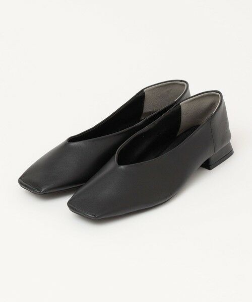 SHIPS / シップス フラットシューズ | quaranciel: Vカット スクエア トゥ フラットシューズ | 詳細4