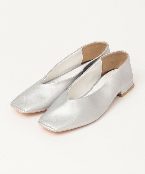 SHIPS / シップス フラットシューズ | quaranciel: Vカット スクエア トゥ フラットシューズ | 詳細20