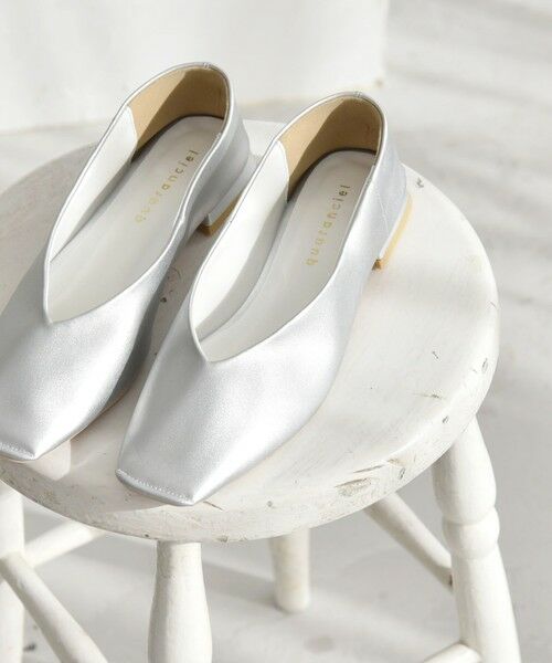 SHIPS / シップス フラットシューズ | quaranciel: Vカット スクエア トゥ フラットシューズ | 詳細16