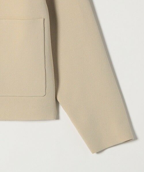 SHIPS / シップス ノーカラージャケット | quaranciel:〈手洗い可能〉ノーカラー ポケット ニット ジャケット | 詳細12
