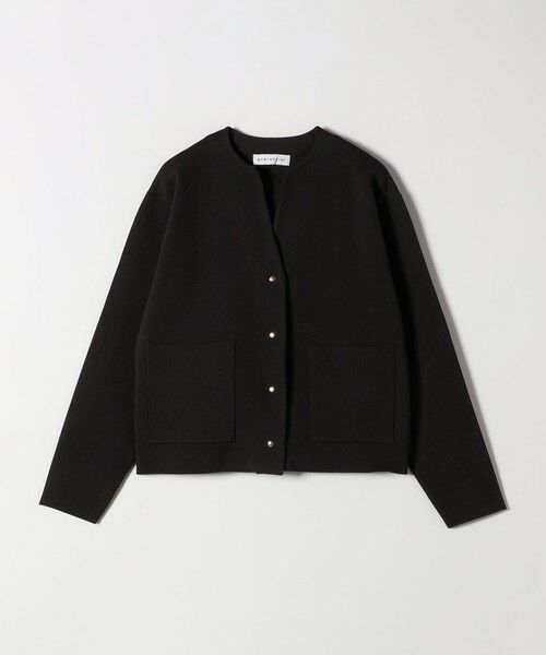 SHIPS / シップス ノーカラージャケット | quaranciel:〈手洗い可能〉ノーカラー ポケット ニット ジャケット | 詳細22