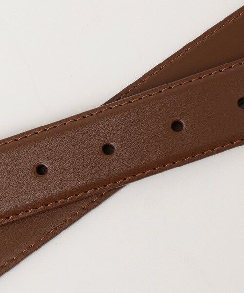 SHIPS / シップス ベルト・サスペンダー | quaranciel: オーバル バックル ステッチ レザー ベルト | 詳細6