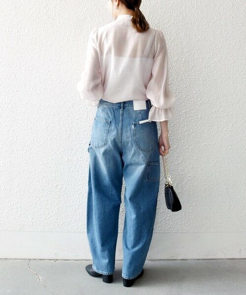 SHIPS / シップス シャツ・ブラウス | 《予約》SHIPS any:〈手洗い可能〉シアー フリル バンドカラー シャツ ブラウス | 詳細12