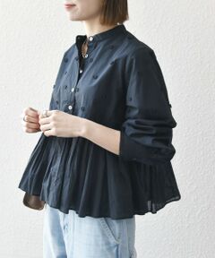 SHIPS / シップス シャツ・ブラウス | SHIPS any:〈洗濯機可能〉フラワー モチーフ ペプラム ギャザー シャツ ブラウス