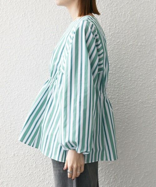 SHIPS / シップス シャツ・ブラウス | 《一部追加予約》SHIPS any:〈洗濯機可能〉REPREVE ギャザー パフシャツ ブラウス | 詳細20