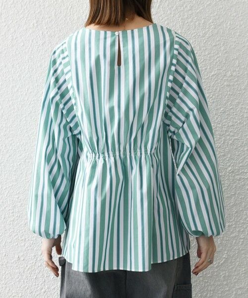 SHIPS / シップス シャツ・ブラウス | 《一部追加予約》SHIPS any:〈洗濯機可能〉REPREVE ギャザー パフシャツ ブラウス | 詳細21